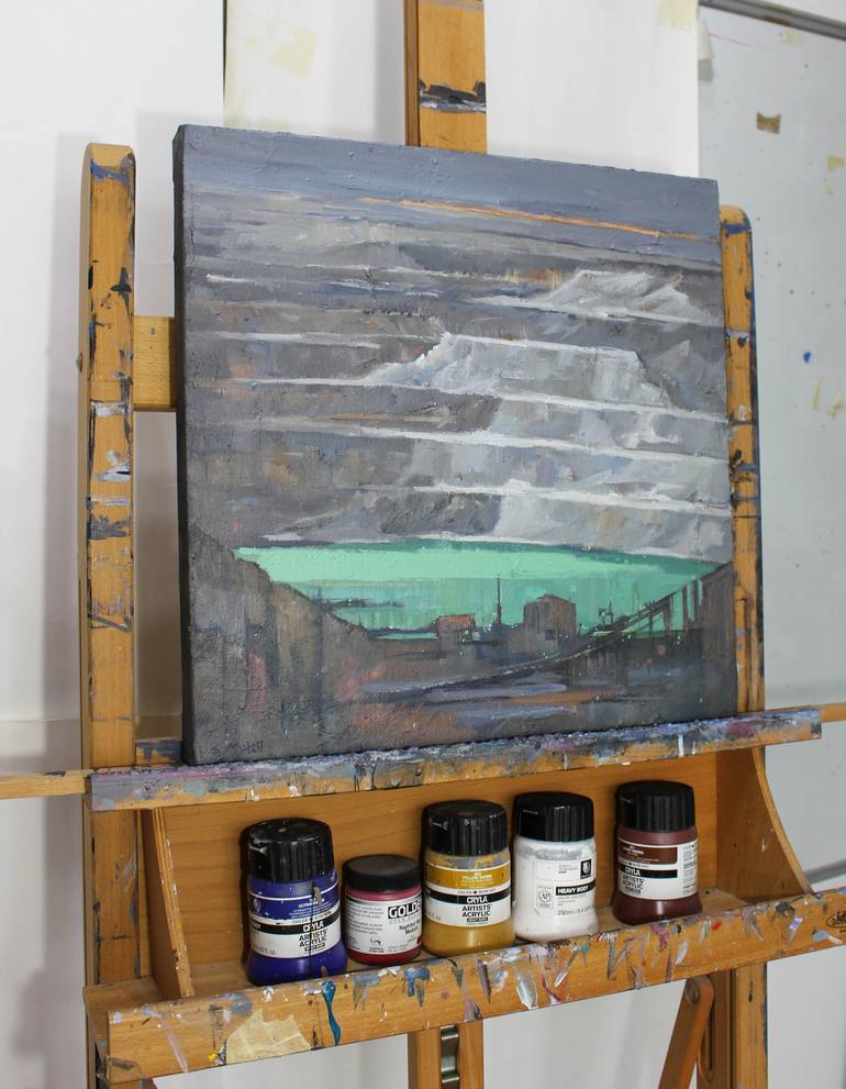 Original Impressionism Landscape Painting by Stephen Mitchell
