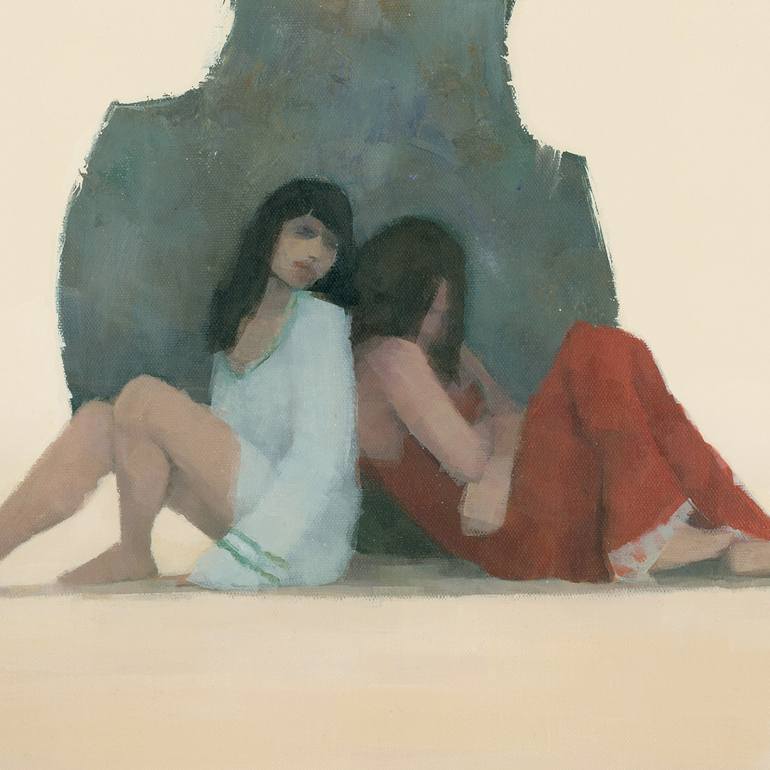 Original Surrealism Nude Painting by Stephen Mitchell