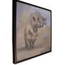 This is an original painting of some piglets coming in for feeding. I painted it in a fresh, expressive style, trying to capture the lively character of the little pigs.
It is painted on canvas panel, and will be framed in a deep profile, black wooden frame.