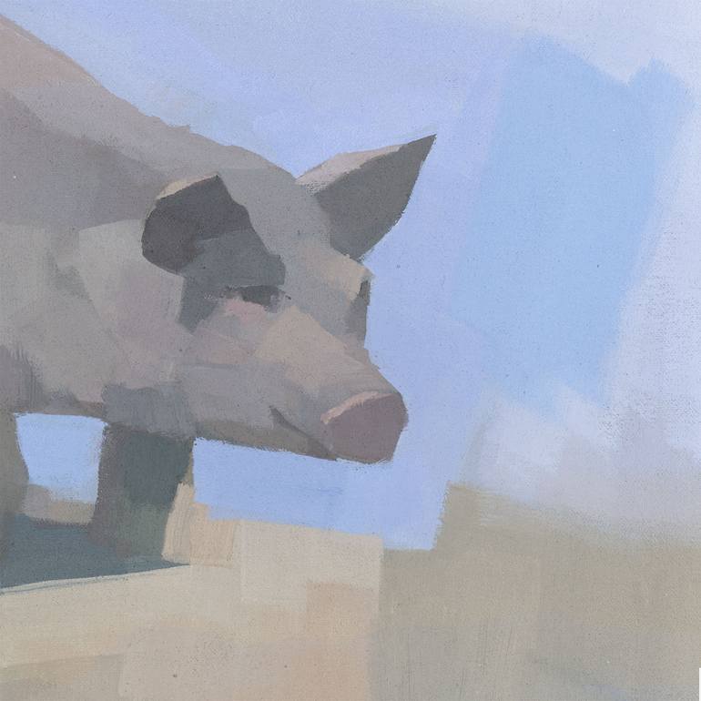 Original Expressionism Animal Painting by Stephen Mitchell