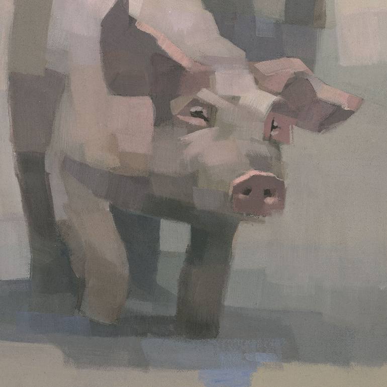 Original Expressionism Animal Painting by Stephen Mitchell