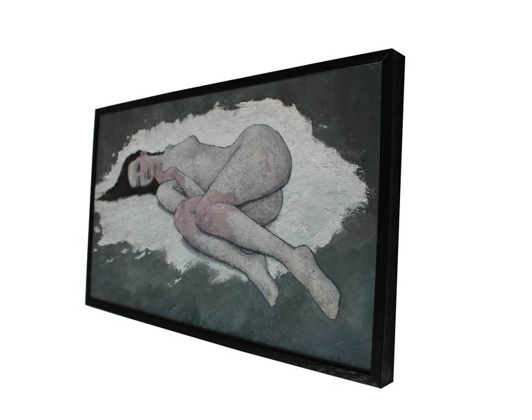 Original Fine Art Nude Painting by Stephen Mitchell