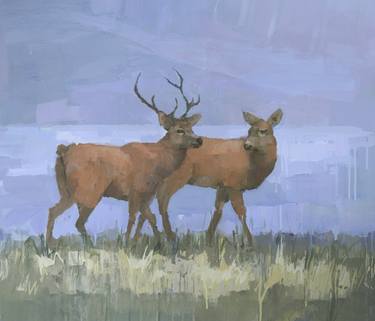 Original Impressionism Animal Paintings by Stephen Mitchell