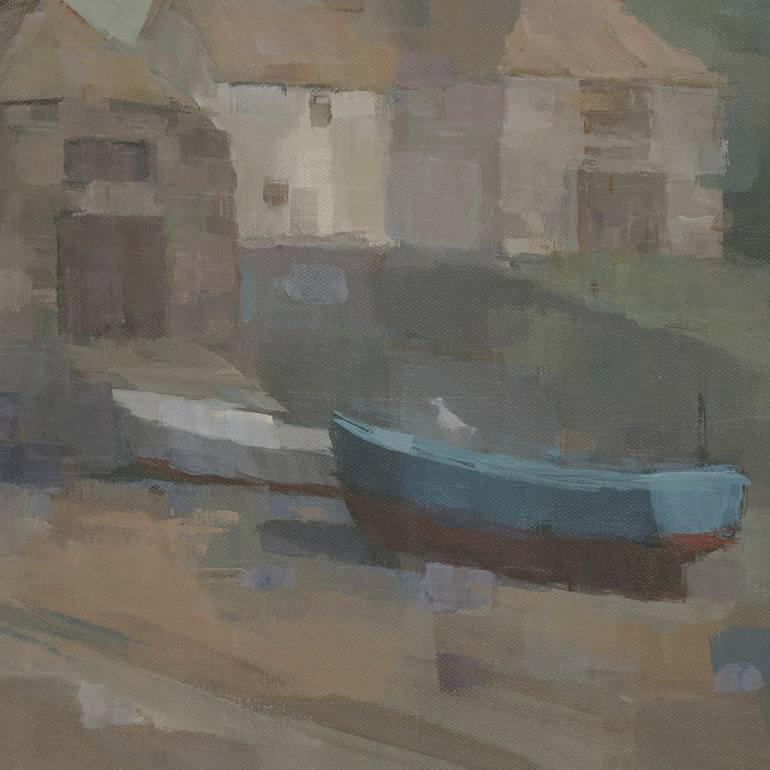 Original Fine Art Boat Painting by Stephen Mitchell