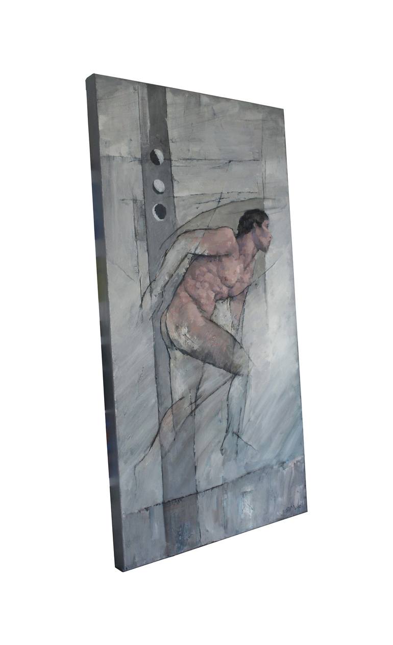 Original Abstract Nude Painting by Stephen Mitchell