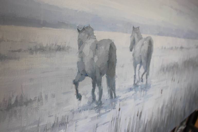 Original Figurative Horse Painting by Stephen Mitchell