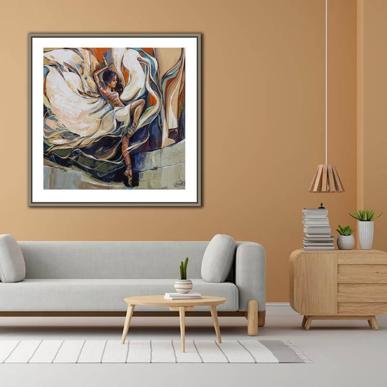 Original Abstract Women Painting by Artist Gurdish Pannu