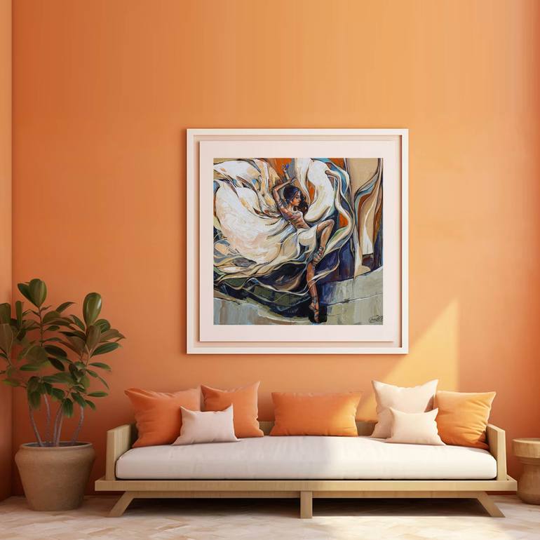 Original Abstract Women Painting by Artist Gurdish Pannu
