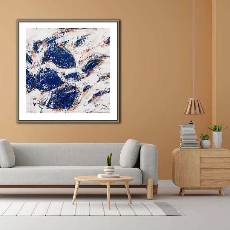 Original Abstract Animal Painting by Artist Gurdish Pannu