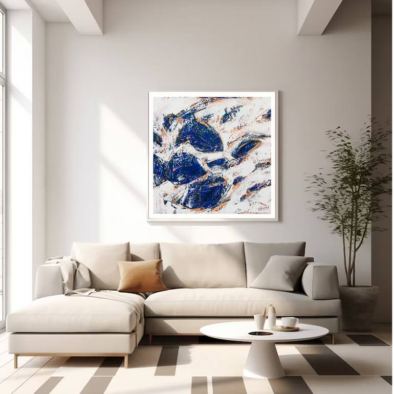 Original Abstract Animal Painting by Artist Gurdish Pannu