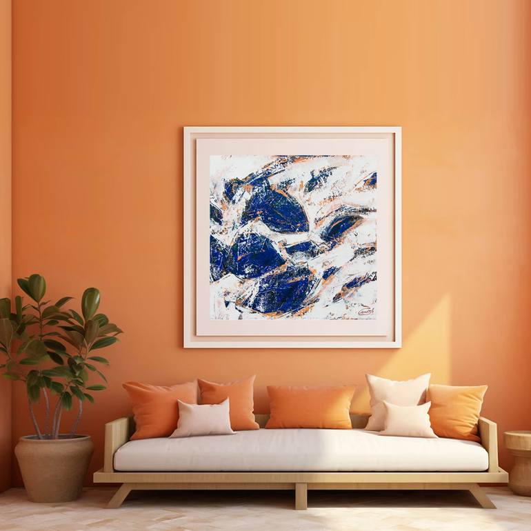 Original Abstract Animal Painting by Artist Gurdish Pannu