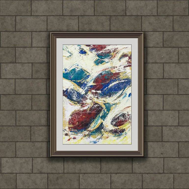 Original Abstract Animal Painting by Artist Gurdish Pannu