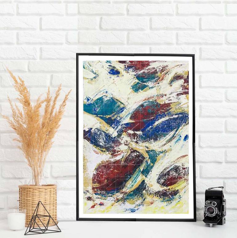 Original Abstract Animal Painting by Artist Gurdish Pannu