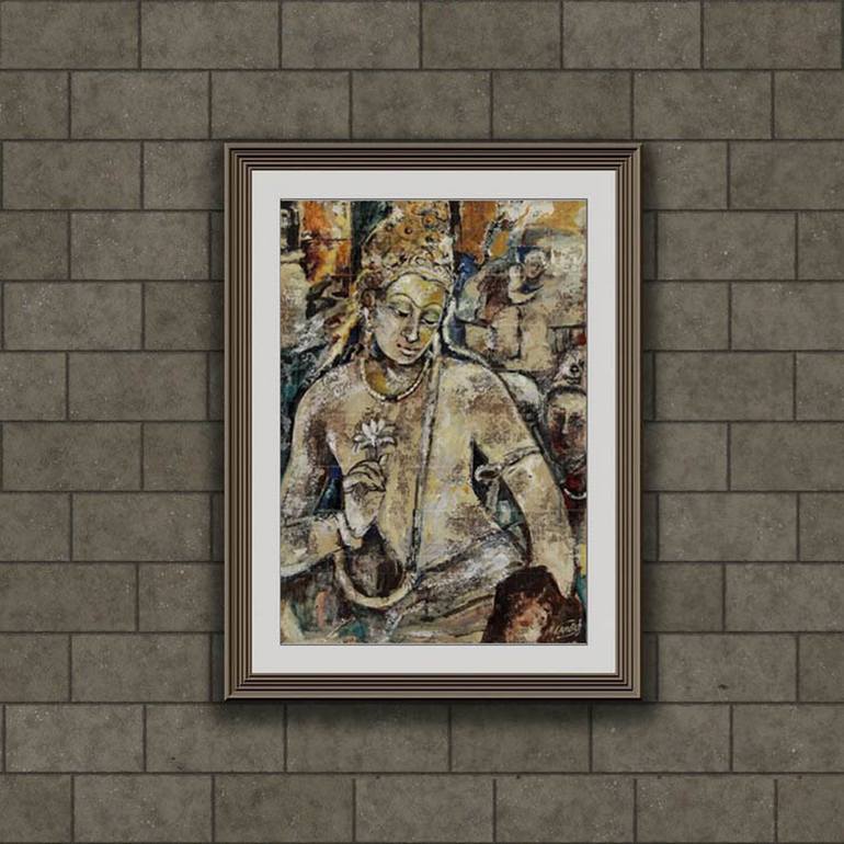 Original Conceptual Religion Painting by Artist Gurdish Pannu