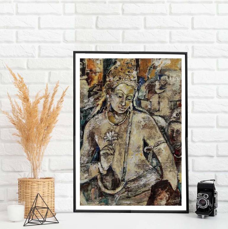 Original Conceptual Religion Painting by Artist Gurdish Pannu