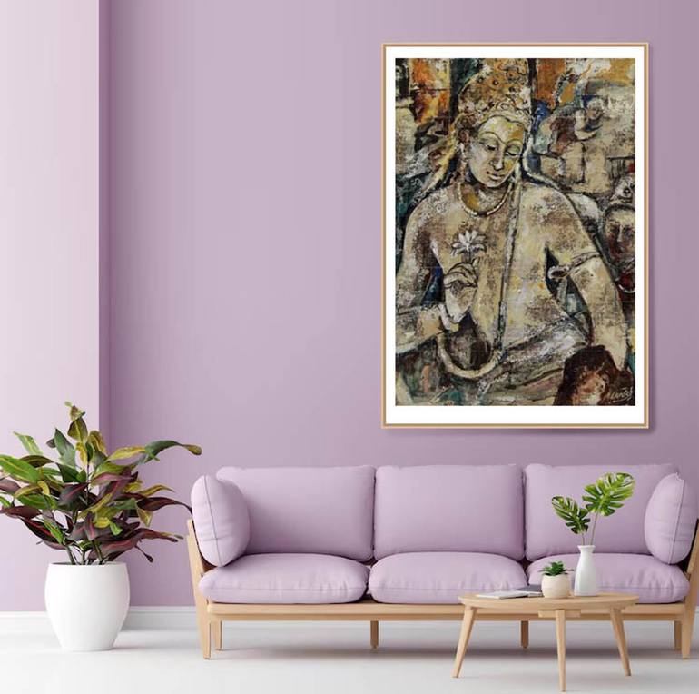 Original Conceptual Religion Painting by Artist Gurdish Pannu