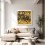 Golden wind abstract art