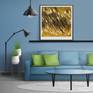 Golden wind abstract art
