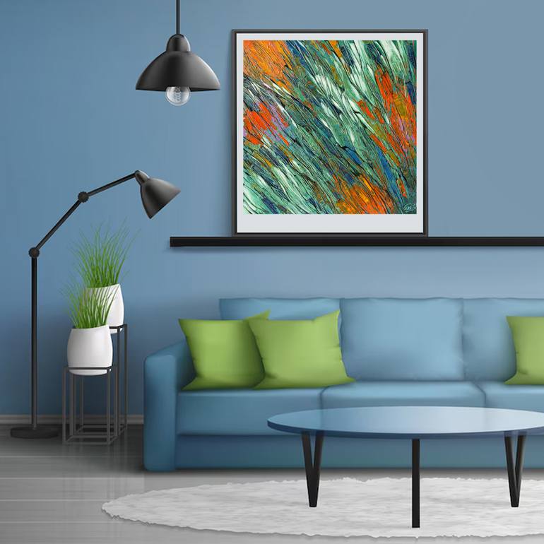 Original Contemporary Abstract Painting by Artist Gurdish Pannu