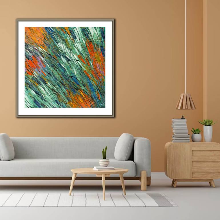 Original Contemporary Abstract Painting by Artist Gurdish Pannu