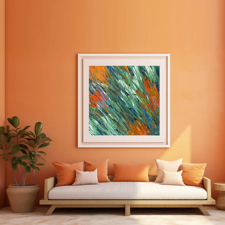 Original Contemporary Abstract Painting by Artist Gurdish Pannu
