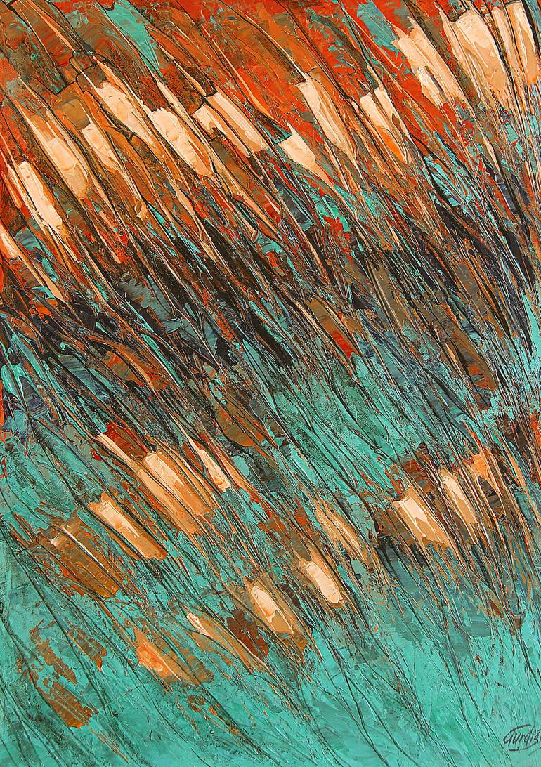 Print of Abstract Expressionism Nature Paintings by Artist Gurdish Pannu