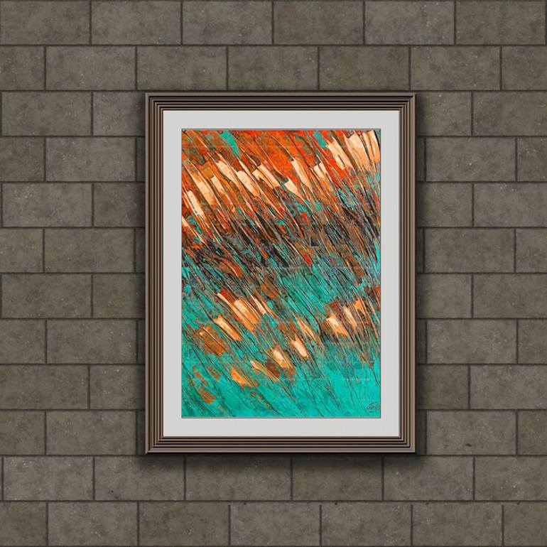 Original Abstract Expressionism Nature Painting by Artist Gurdish Pannu