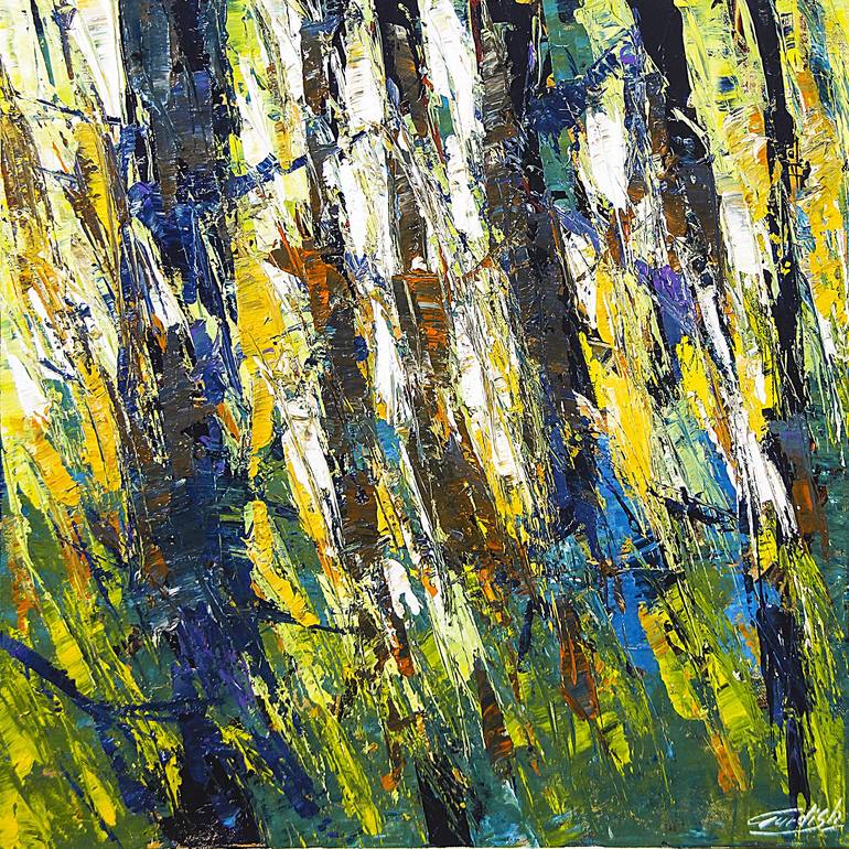 Print of Abstract Expressionism Nature Paintings by Artist Gurdish Pannu