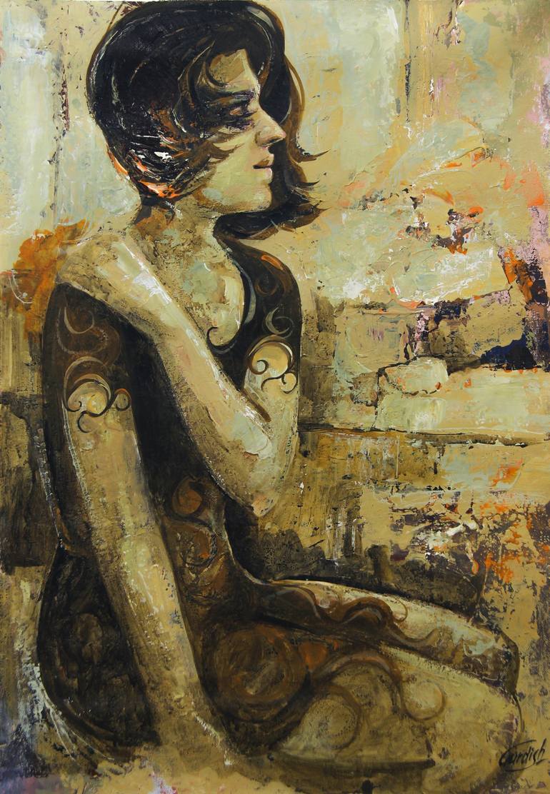 Print of Conceptual Women Paintings by Artist Gurdish Pannu