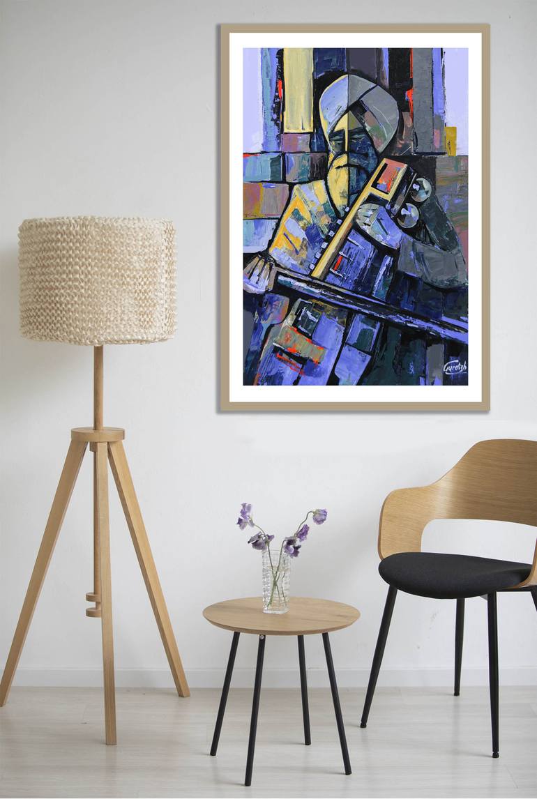 Original Contemporary Religion Painting by Artist Gurdish Pannu