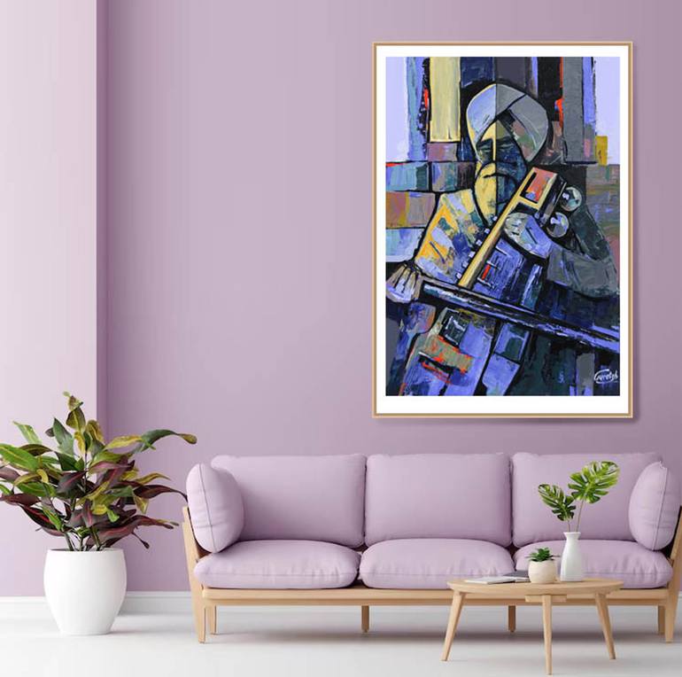 Original Contemporary Religion Painting by Artist Gurdish Pannu
