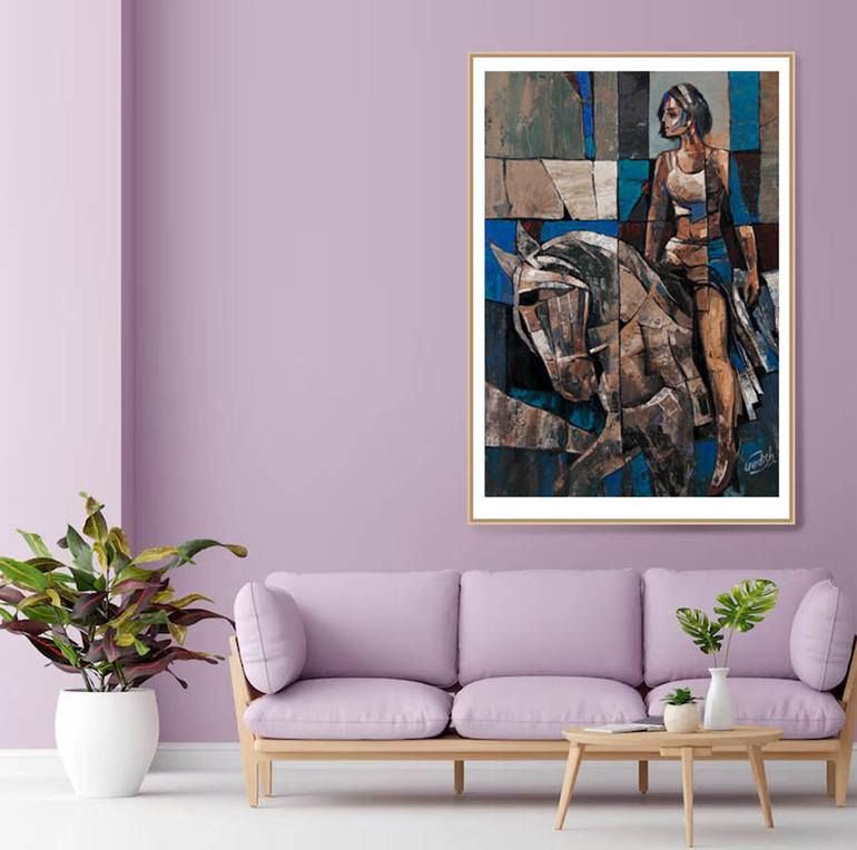 Original Conceptual Women Painting by Artist Gurdish Pannu