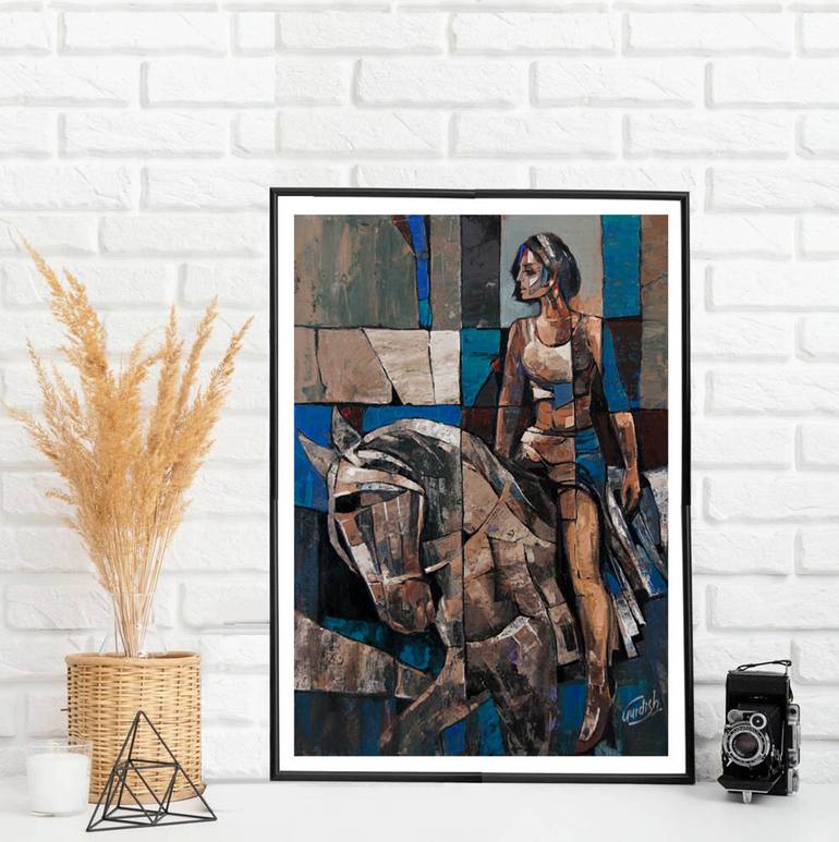 Original Conceptual Women Painting by Artist Gurdish Pannu