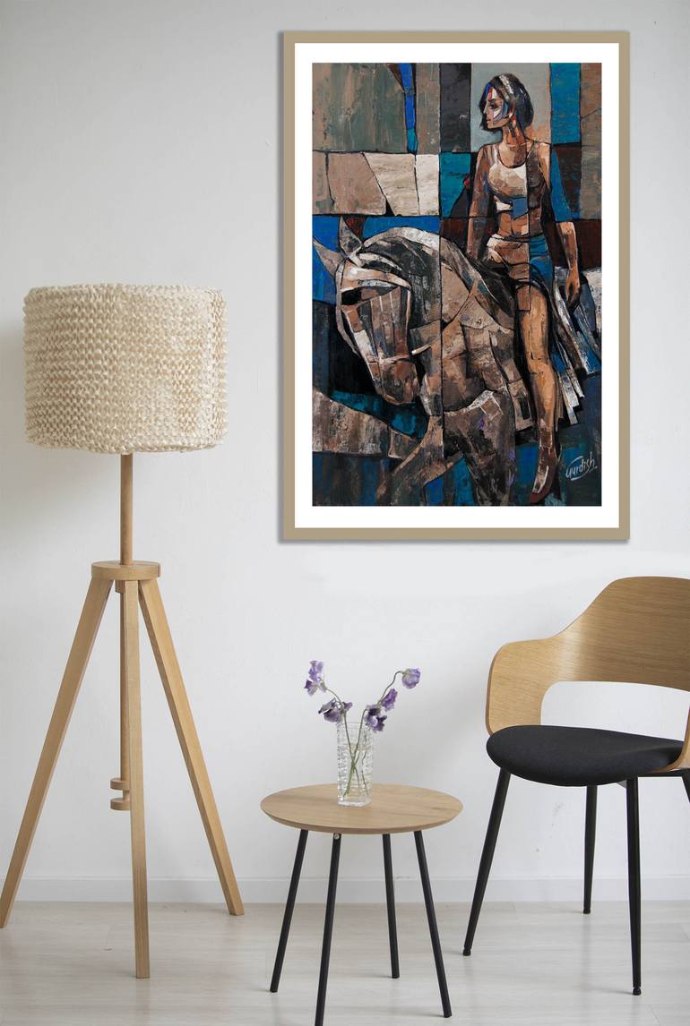 Original Conceptual Women Painting by Artist Gurdish Pannu