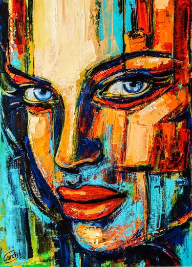 Original Conceptual Women Paintings by Artist Gurdish Pannu