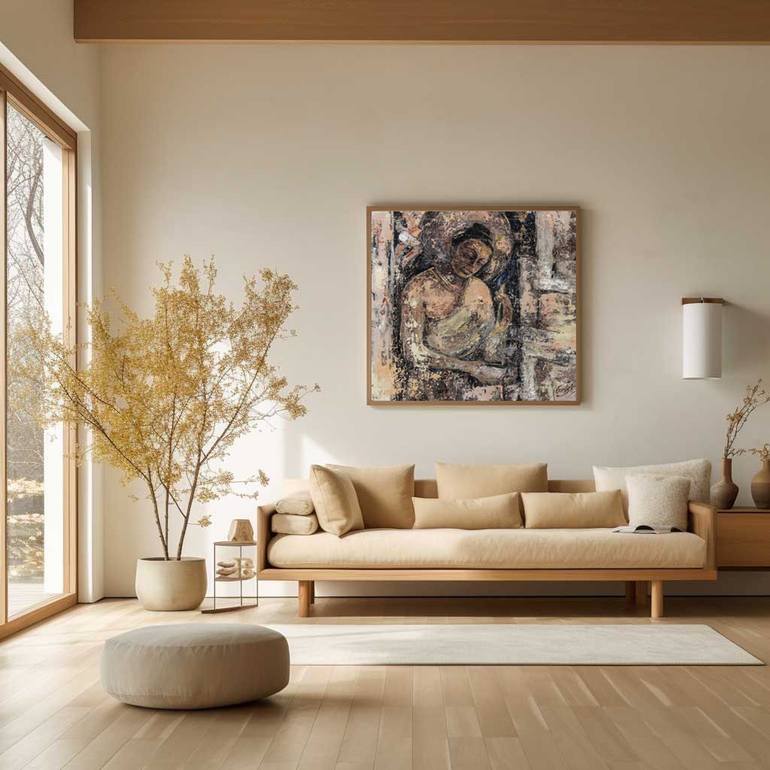 Original Abstract Religion Painting by Artist Gurdish Pannu