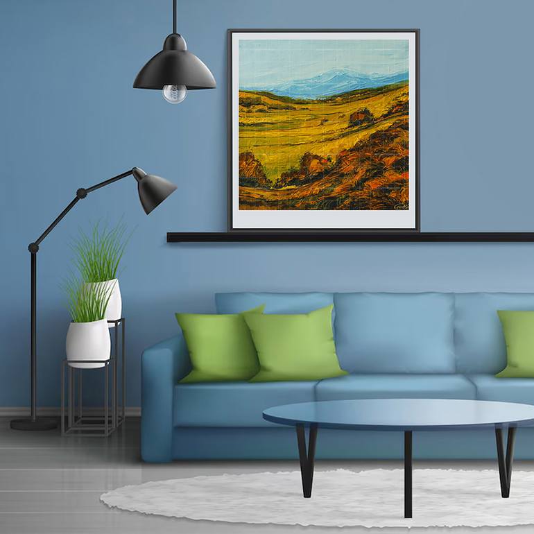 Original Abstract Nature Painting by Artist Gurdish Pannu