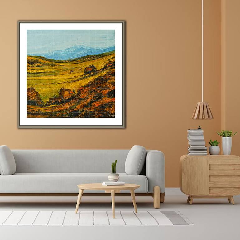 Original Abstract Nature Painting by Artist Gurdish Pannu