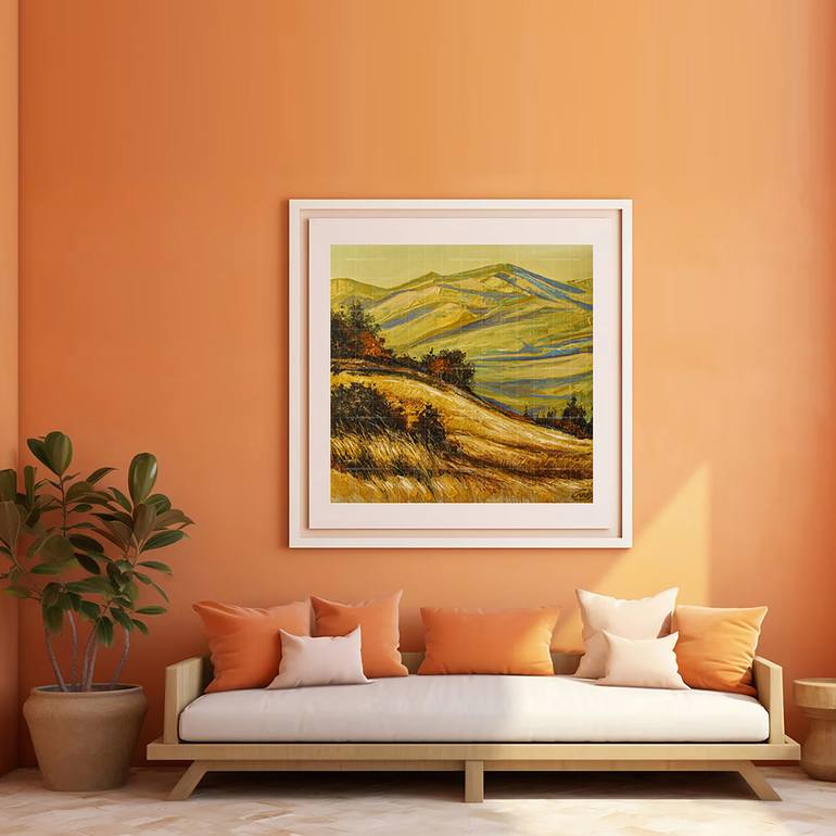 Original Abstract Nature Painting by Artist Gurdish Pannu