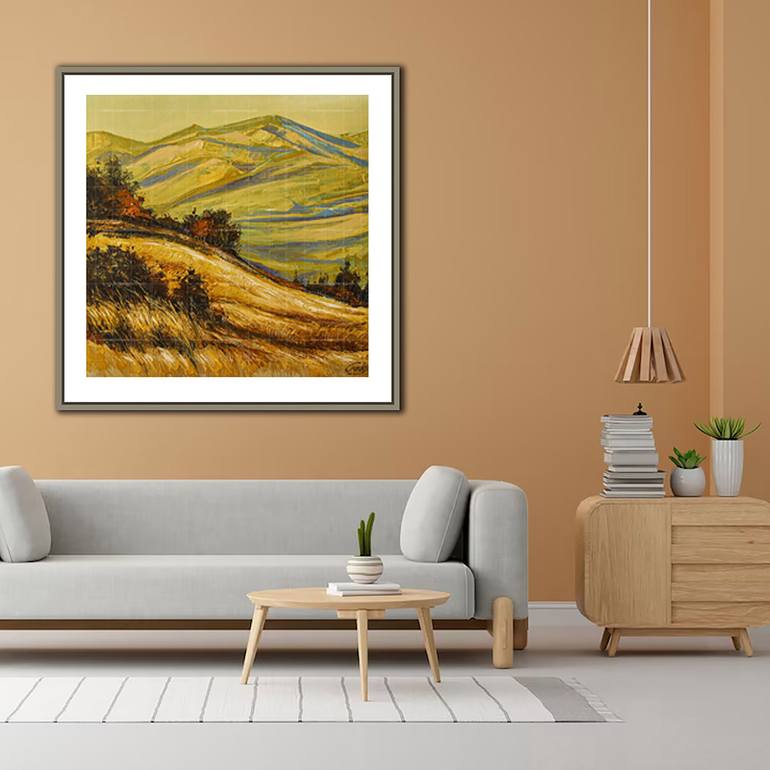 Original Abstract Nature Painting by Artist Gurdish Pannu