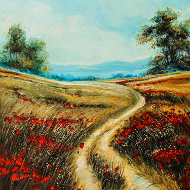 Original Abstract Nature Paintings by Artist Gurdish Pannu