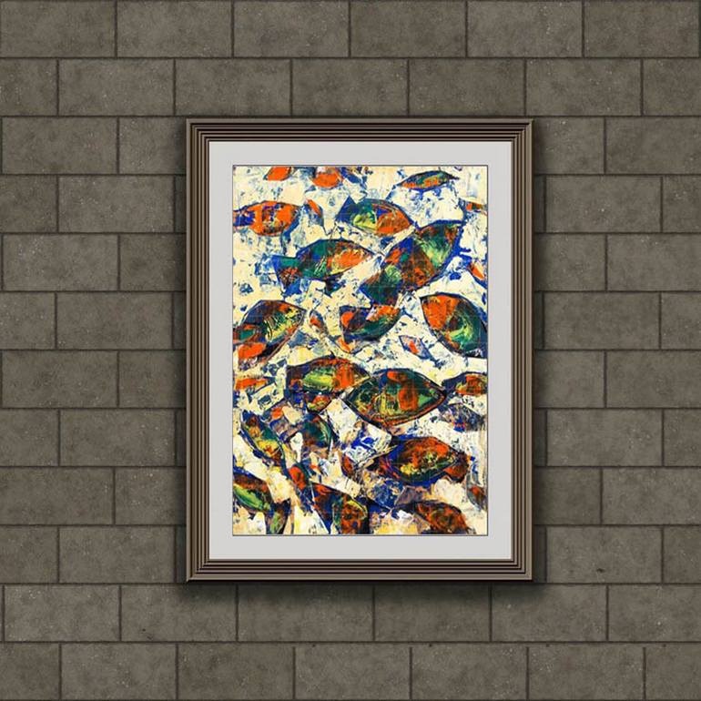 Original Abstract Nature Painting by Artist Gurdish Pannu