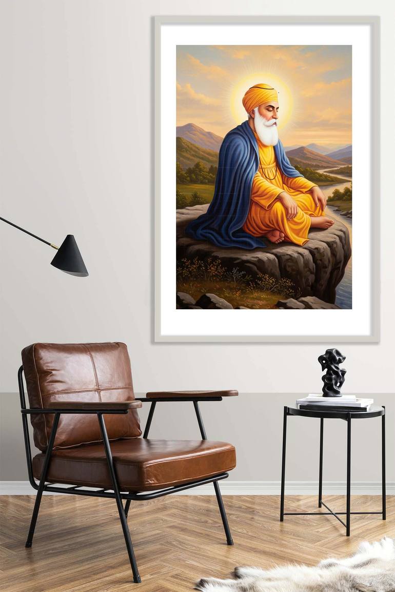 Original Illustration Religion Painting by Artist Gurdish Pannu