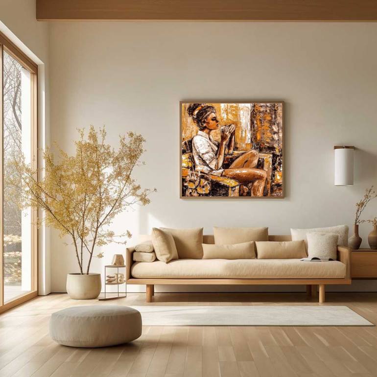 Original Figurative Women Painting by Artist Gurdish Pannu