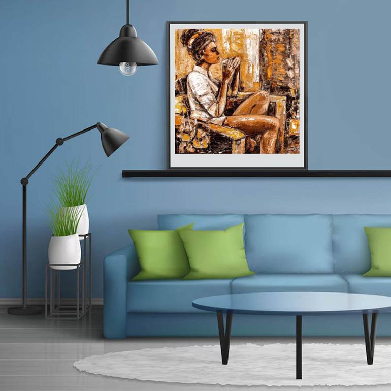 Original Figurative Women Painting by Artist Gurdish Pannu