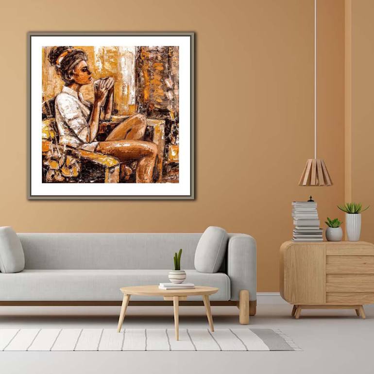 Original Figurative Women Painting by Artist Gurdish Pannu