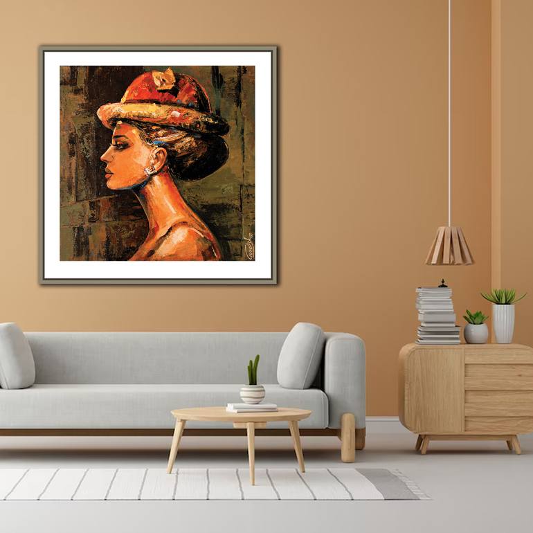 Original Figurative Abstract Painting by Artist Gurdish Pannu