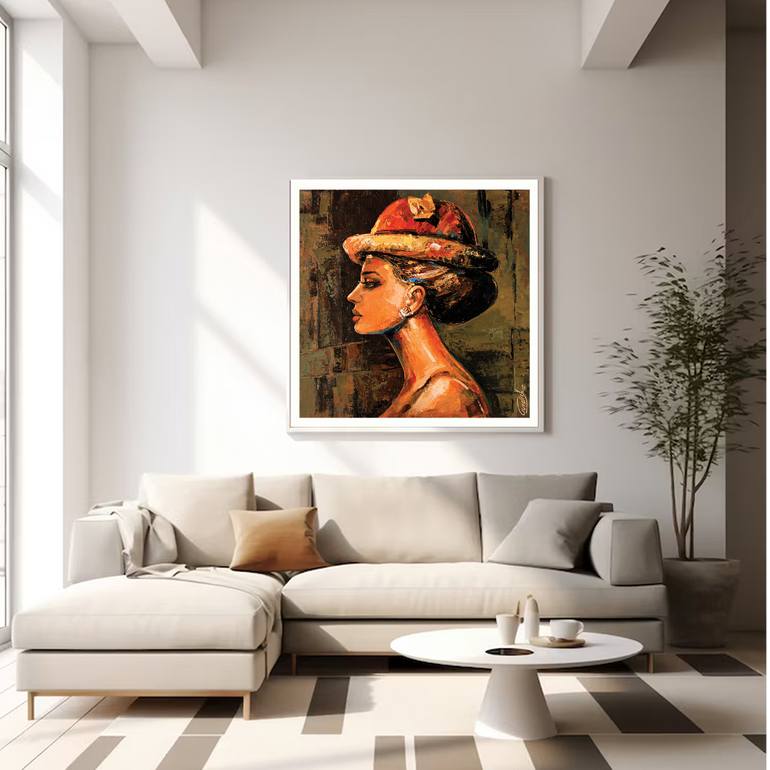 Original Figurative Abstract Painting by Artist Gurdish Pannu