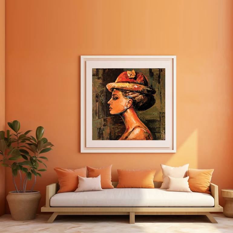 Original Figurative Abstract Painting by Artist Gurdish Pannu