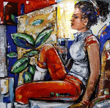 Original Figurative Abstract Paintings by Artist Gurdish Pannu